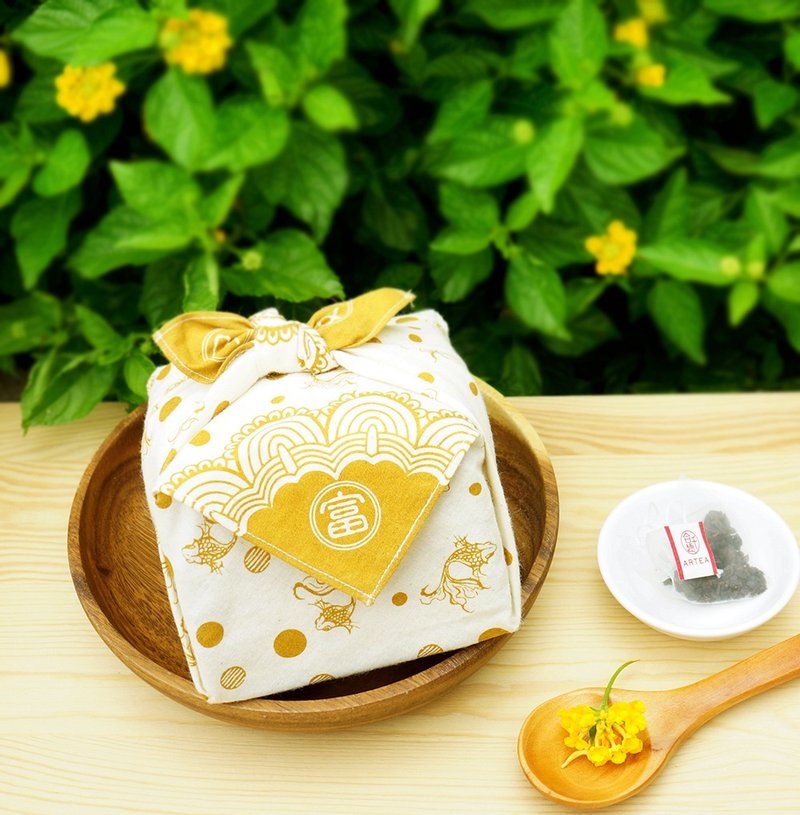 ARTEA 龙眼木手工炭焙乌龙茶  桂圆与佛手柑香   原叶立体茶包 - 茶 - 棉．麻 卡其色