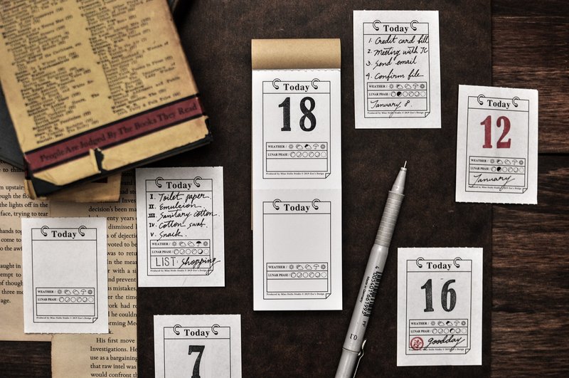 日历记事便签-拼贴/手帐 - 便条纸/标签贴 - 纸 多色