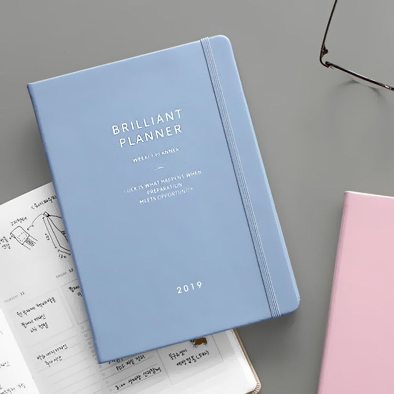 ICONIC 2019周周闪耀绑带周志(时效)-文青蓝,ICO53313 - 笔记本/手帐 - 纸 蓝色