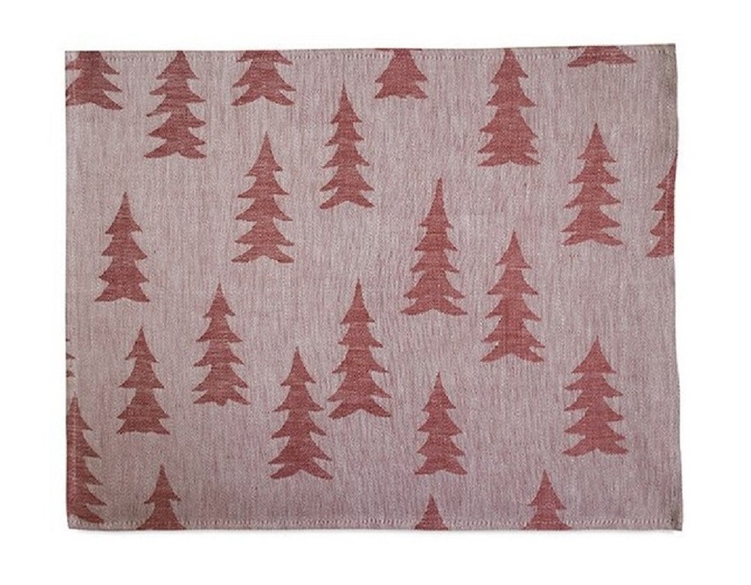 北欧设计师款 – 冷杉桌垫(粉红)Gran Place Mat, Red / Powder - 餐垫/桌巾 - 棉．麻 红色