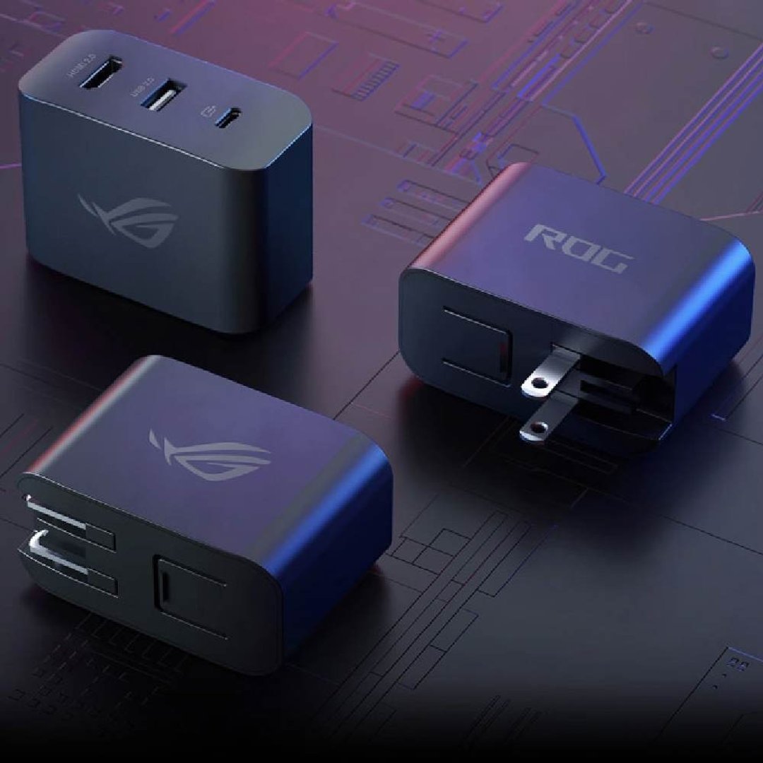 ASUS ROG Gaming 电竞多合一充电器  IO扩充充电 DOCK - 电脑配件 - 塑料 黑色