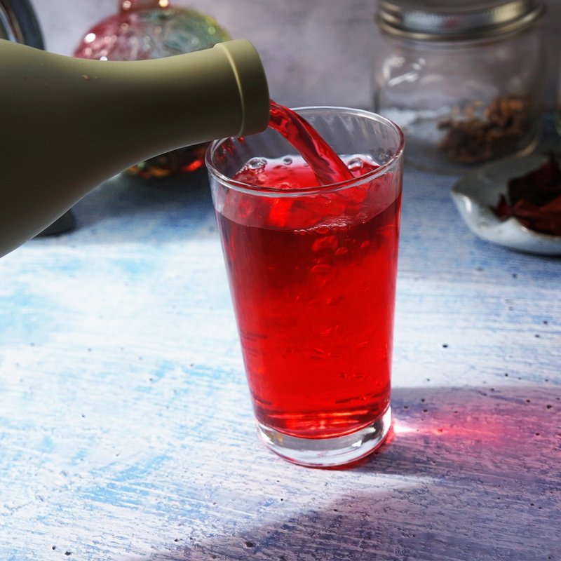 生津止渴|乌梅洛神消气茶7入|无咖啡因汉方花草茶包 - 茶 - 植物．花 蓝色