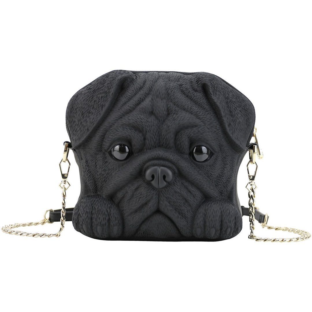 香港Adamo 3D Bag八哥狗单肩包可爱巴哥狗斜挎包时尚休闲女包PUG - 侧背包/斜挎包 - 其他材质 多色