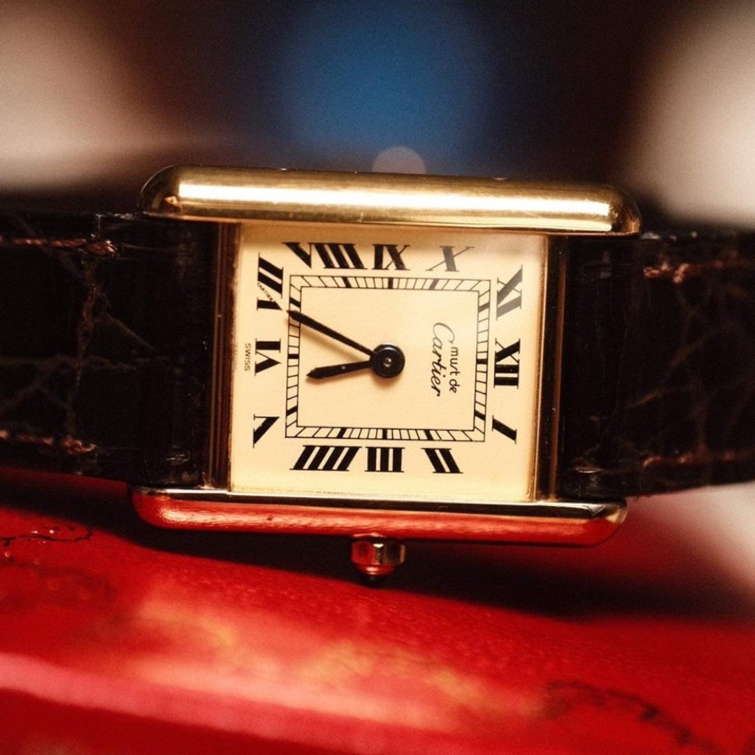 卡地亚Tank Must de Cartier - 女表 - 24k 金 金色
