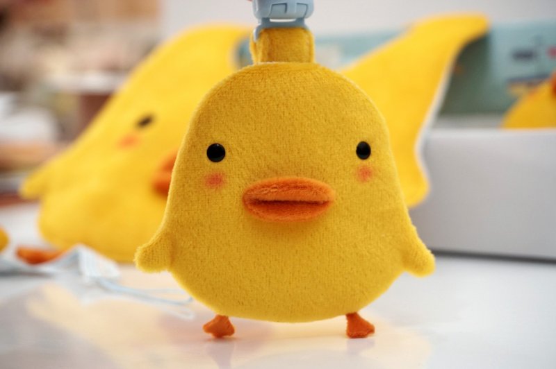  Bucute小黄鸭护身符.御守套/宝宝专用/手工制作/弥月礼物 - 满月礼盒 - 聚酯纤维 黄色