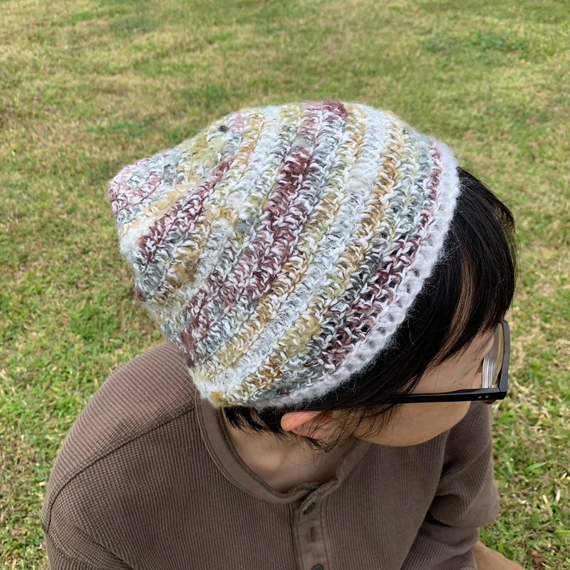 编织雪花精灵帽 - 帽子 - 聚酯纤维 白色