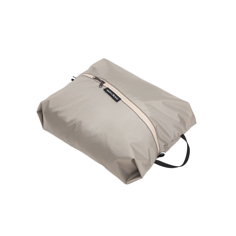 轻量斜拉链收纳袋 L - 化妆包/杂物包 - 防水材质 