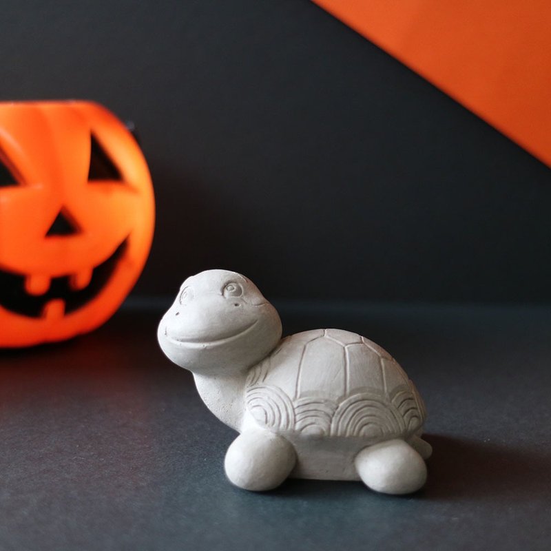 三木不乌龟 超迷你摆饰/磁铁/水泥材质/收回纹针/情人节礼物 - 其他 - 水泥 灰色