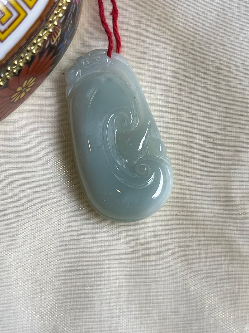 【平安 II 辟邪】平安如意 II 祝礼 II 缅甸A货翡翠 无优化 如意 - 项链 - 玉石 