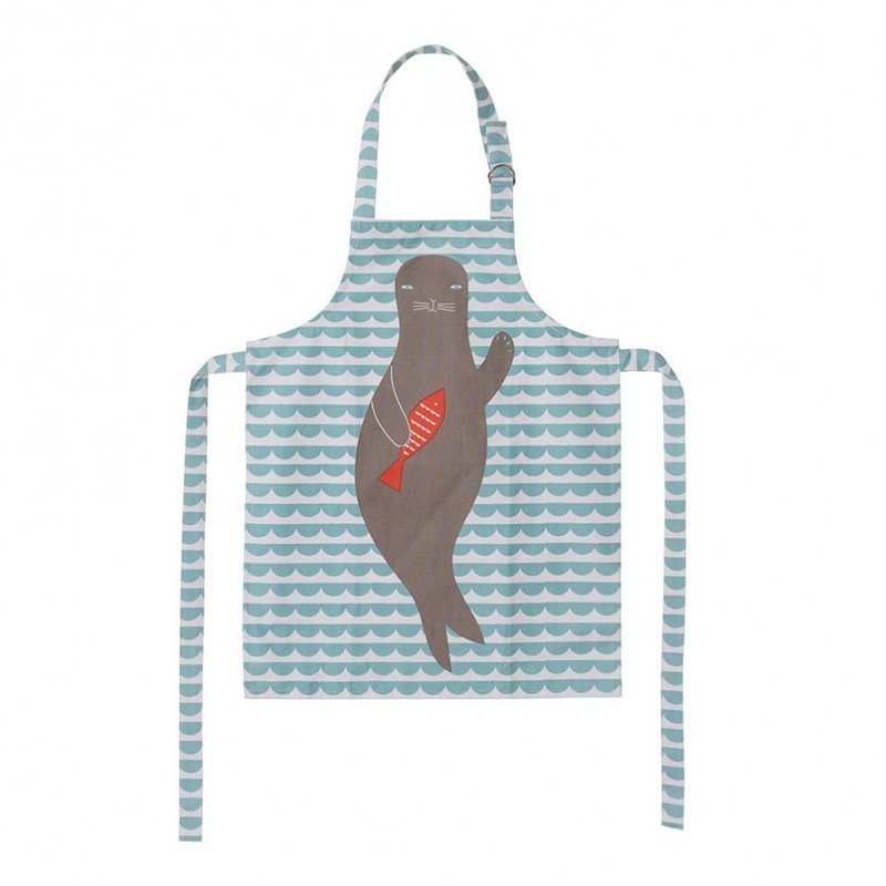 Seal 迷你围裙 | Donna Wilson - 围裙 - 棉．麻 绿色