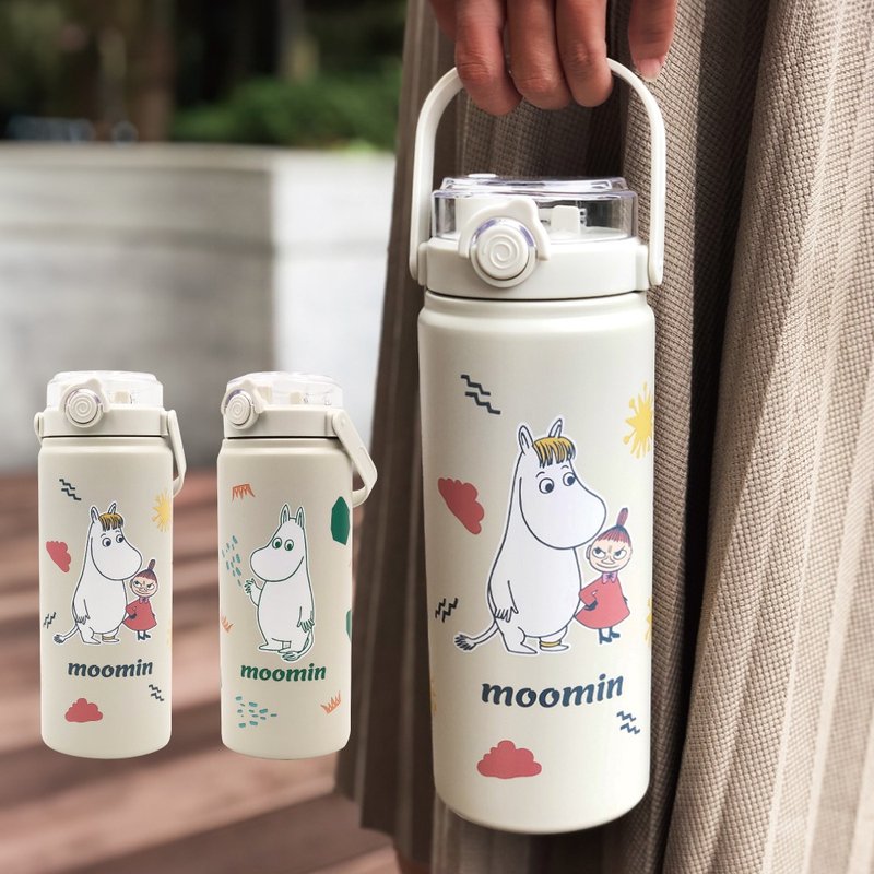 【MOOMIN】手提大容量保温壶 1200ML - 保温瓶/保温杯 - 其他金属 
