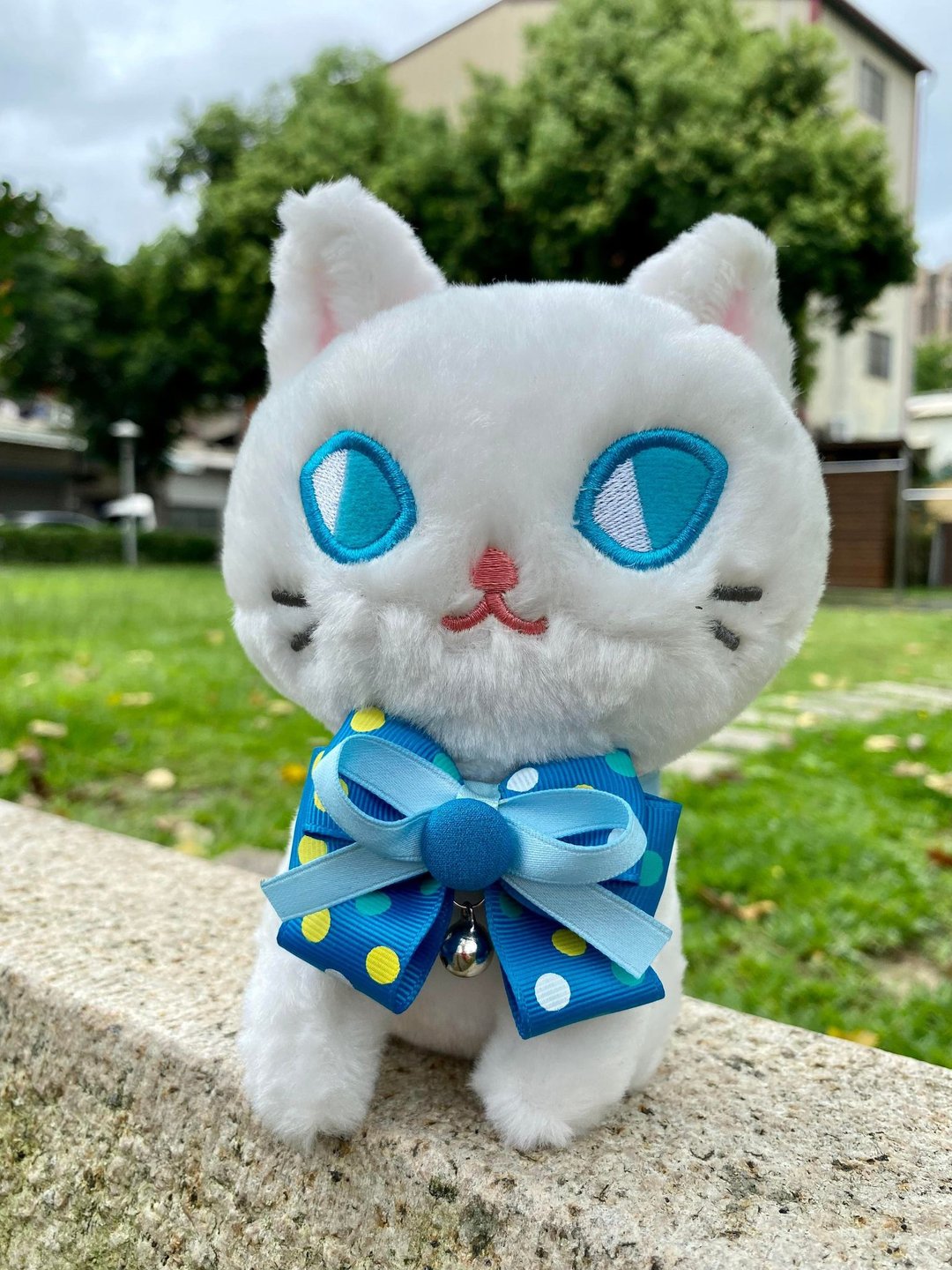 猫咪狗狗兔子鸭子-小型(P-S)-三角巾领巾项圈 猫咪安全扣 点点 - 项圈/牵绳 - 其他材质 多色