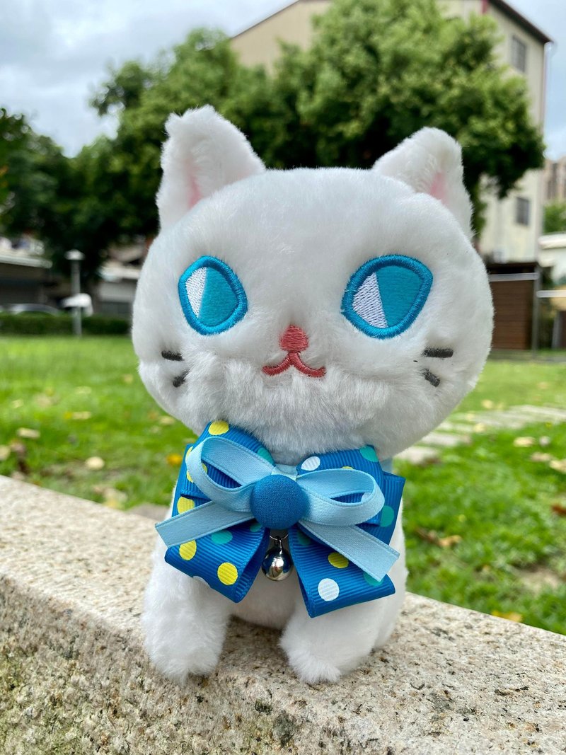 猫咪狗狗兔子鸭子-小型(P-S)-三角巾领巾项圈 猫咪安全扣 点点 - 项圈/牵绳 - 其他材质 多色