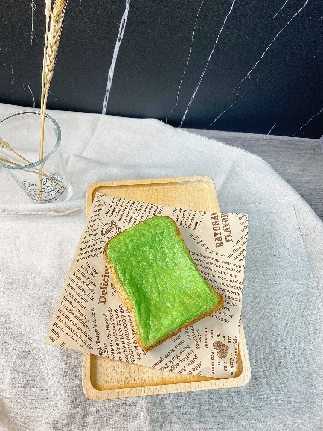 抹茶布丁吐司 - 蛋糕/甜点 - 新鲜食材 卡其色