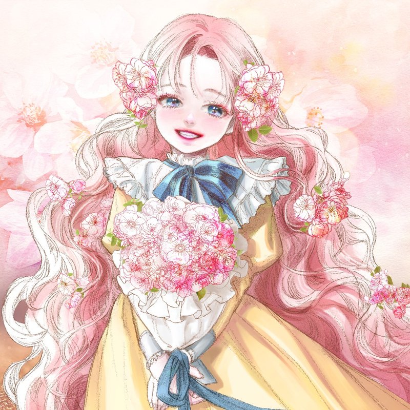 Lisianthus flower sticker (8color) - 贴纸 - 纸 