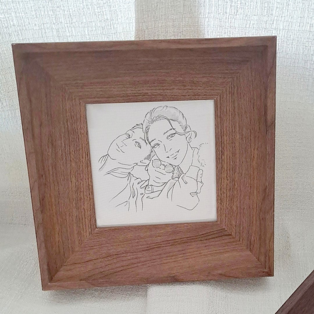 手绘 似颜绘 水彩 人像画 定制 画像 周年纪念 全家福  毕业礼 - 订制画像 - 纸 
