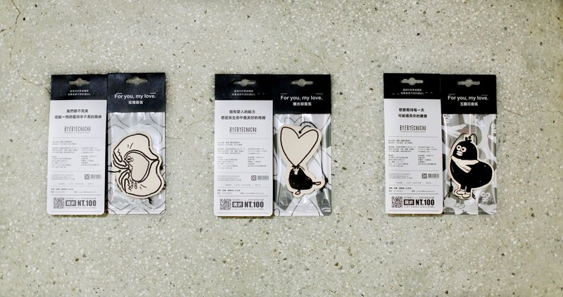 【街头撞见良品】人生百味X掰掰啾啾  限量  奥乐鸡情人节香氛片 - 香薰/精油/线香 - 纸 黑色