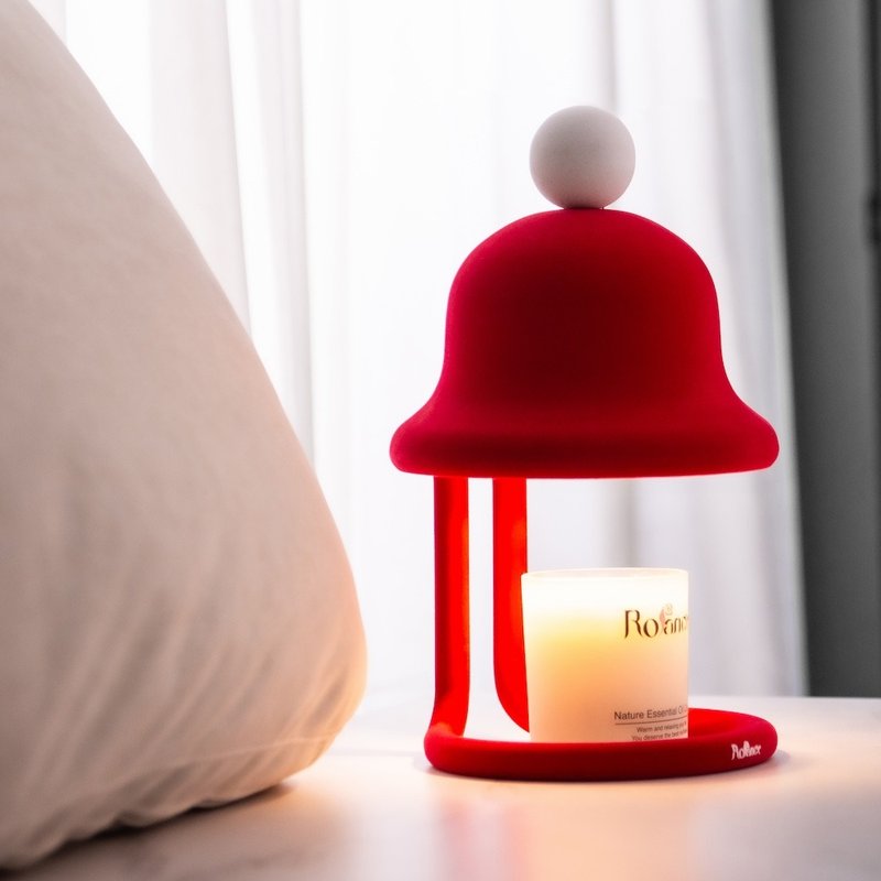 绒绒铃铛造型灯(球球款)-红 - 蜡烛/烛台 - 其他金属 