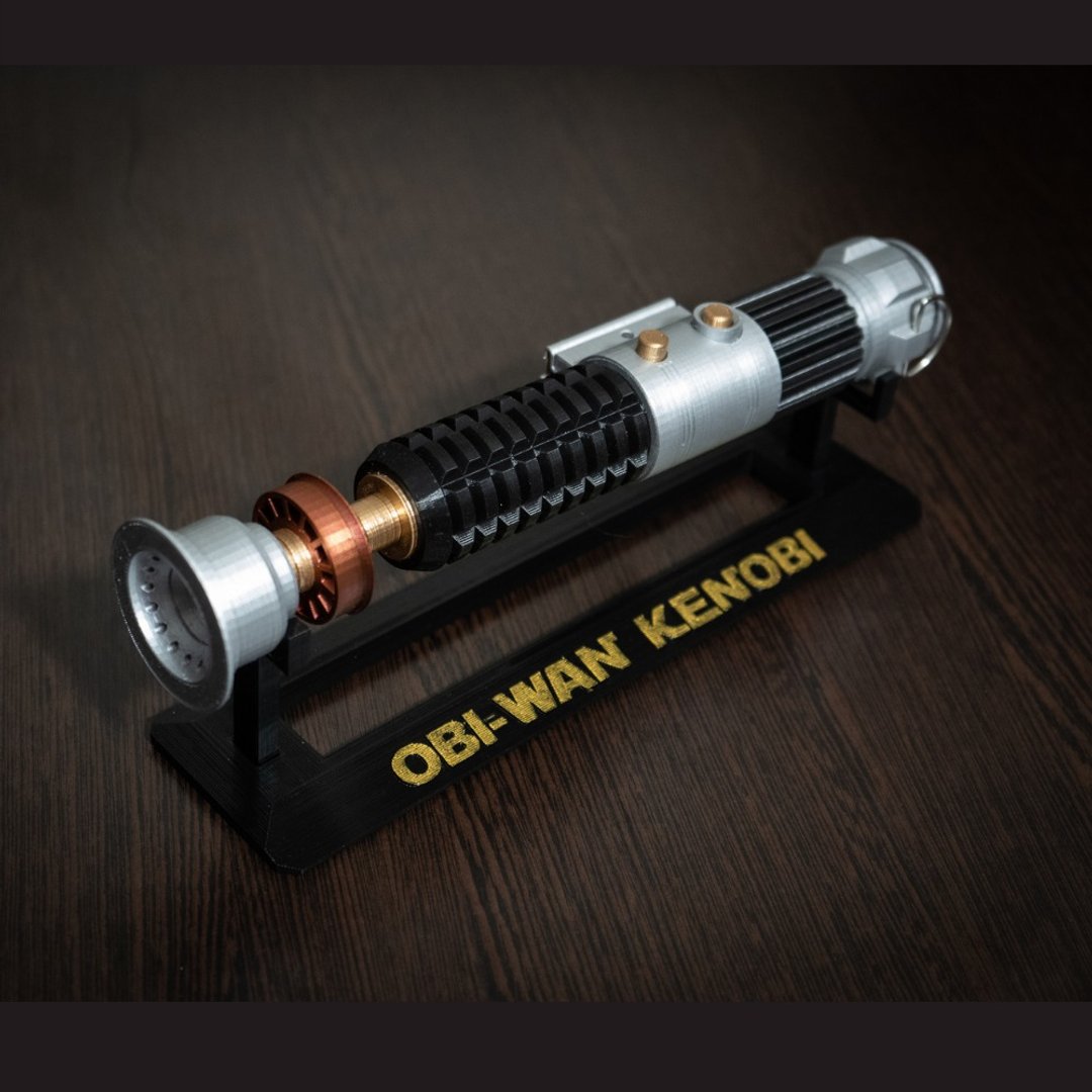 Obi Wan Kenobi Lightsaber - 摆饰 - 塑料 银色