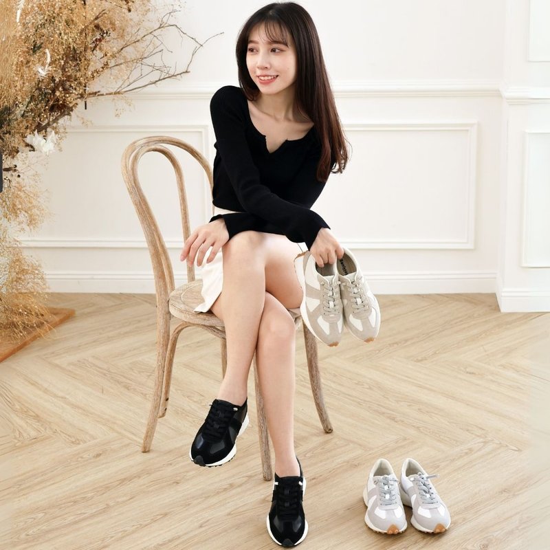 波妮 运动休闲鞋 - 女款休闲鞋 - 真皮 多色