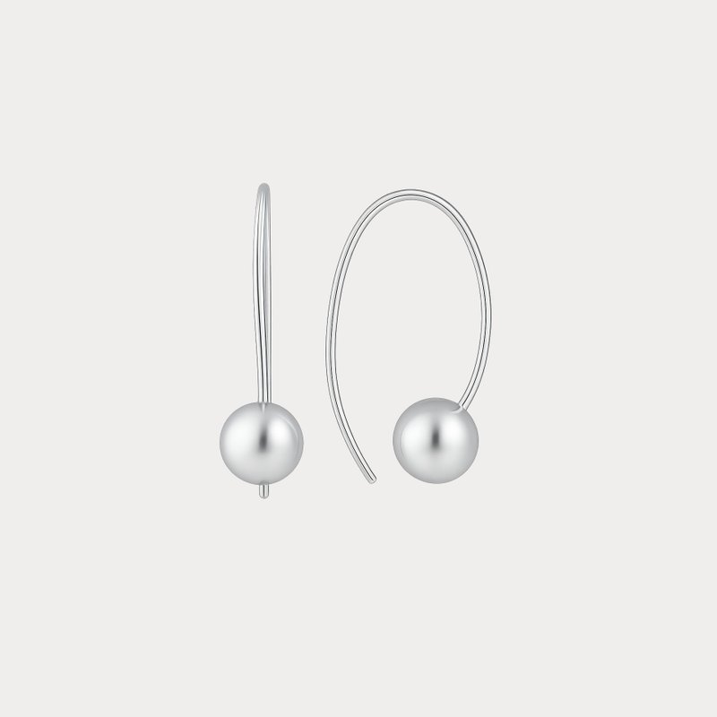 dashbrand DJ04-E2 Dot Earring B (极简饰品) 纯银耳环 简约 silver92 - 耳环/耳夹 - 纯银 银色