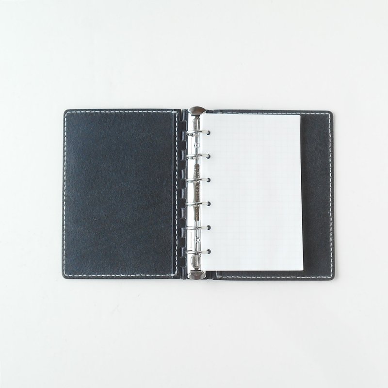 Pocket (迷你六孔) 系统手帐 - 皮革铰链 - 黑色 - 笔记本/手帐 - 真皮 黑色