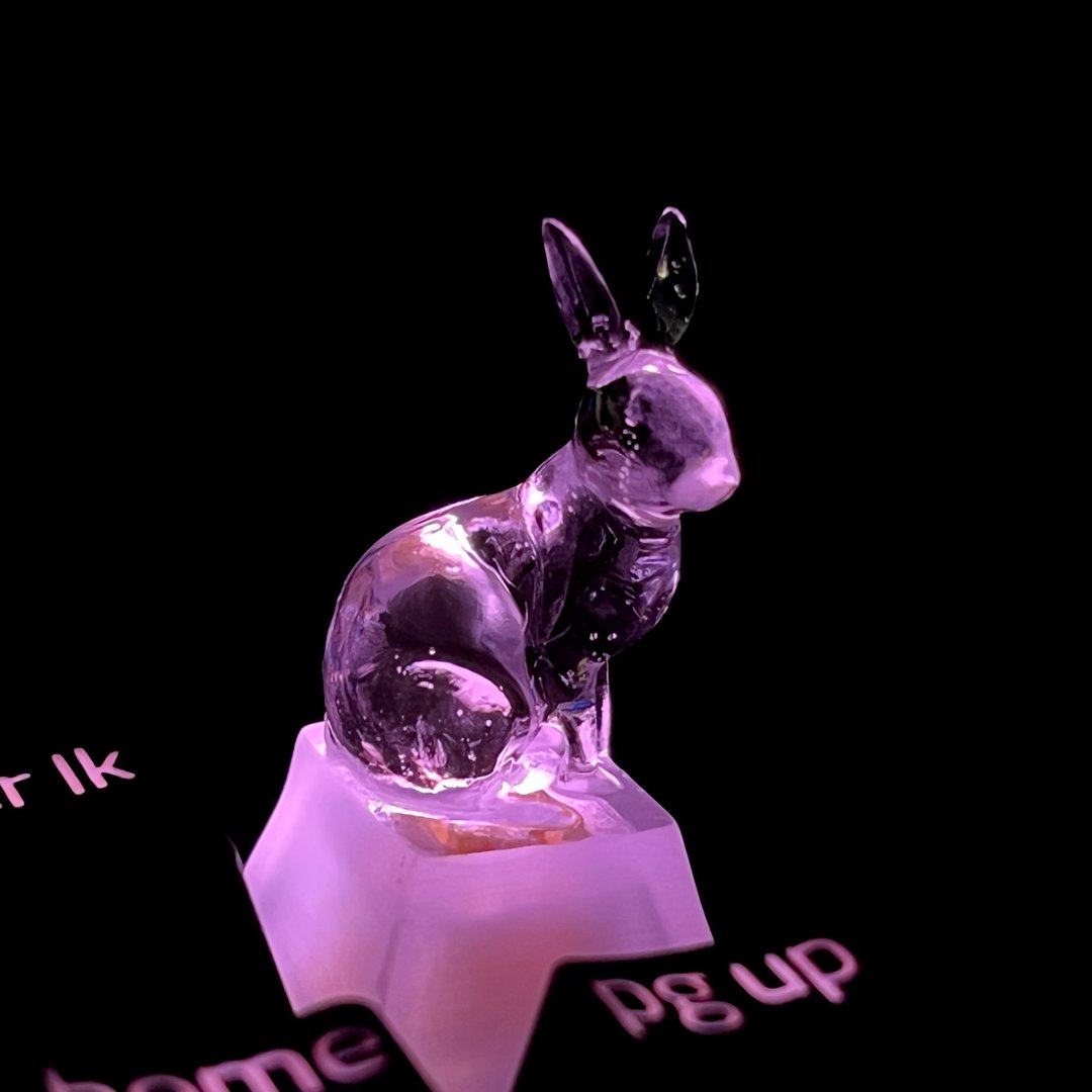 键帽, 兔子, 透明, 清晰, 游戏, 键盘, 樱桃MX - 其他 - 塑料 透明