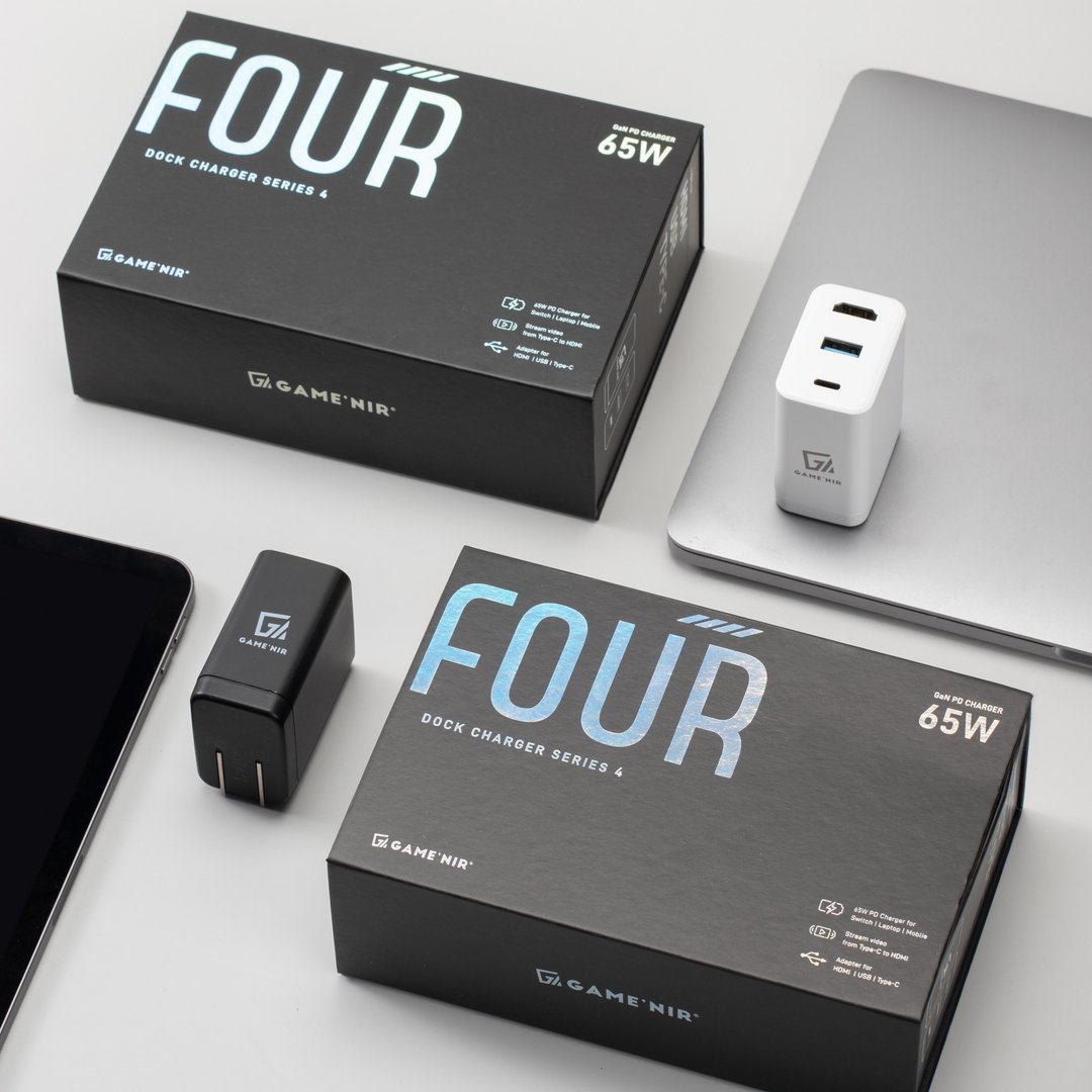 四代笔电级DOCK 65W 氮化镓 Switch转接充电头 电视底座  4KHDMI - 其他 - 其他材质 黑色