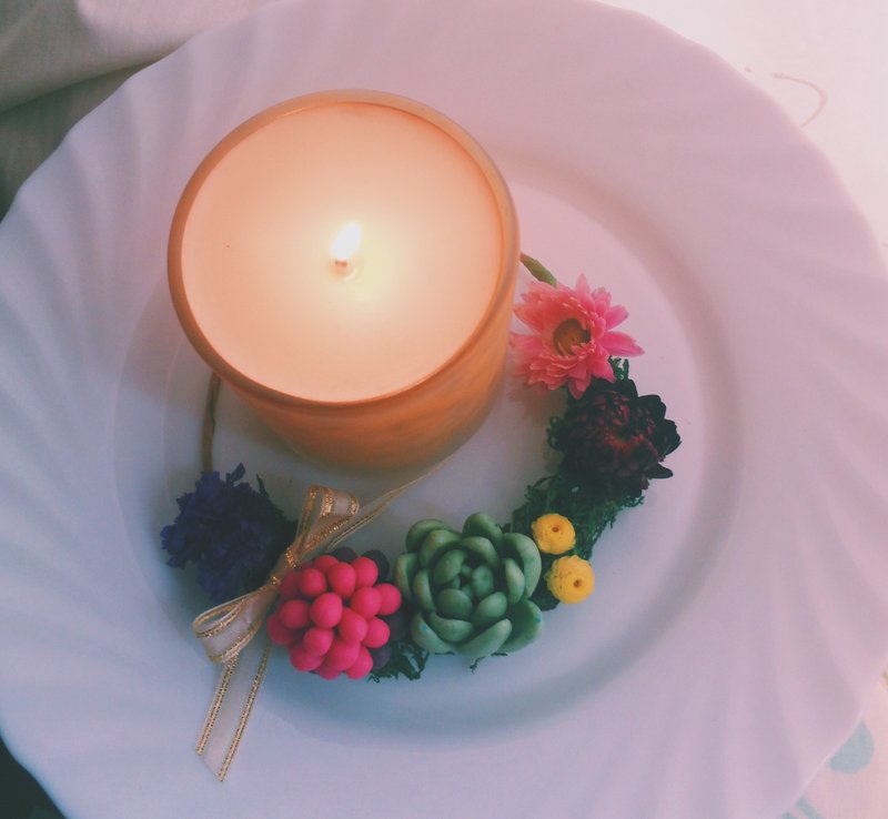 多肉小花圈 - 肥皂/手工皂 - 其他材质 绿色