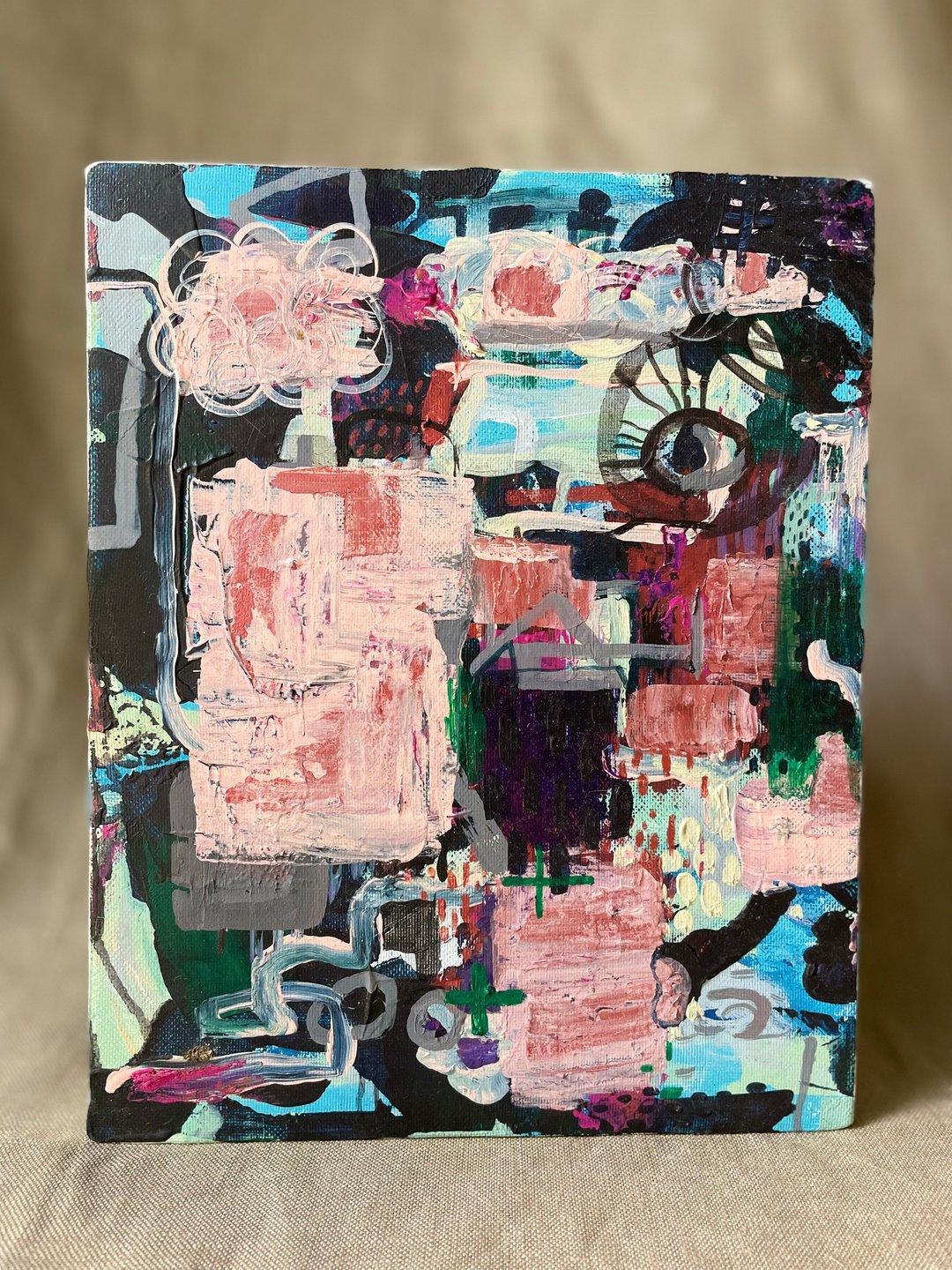 无题-B 艺术绘画，画布上的压克力颜料技术。 - 墙贴/壁贴 - 其他材质 多色