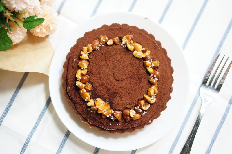 焦糖核桃生巧克力塔 - 蛋糕/甜点 - 新鲜食材 