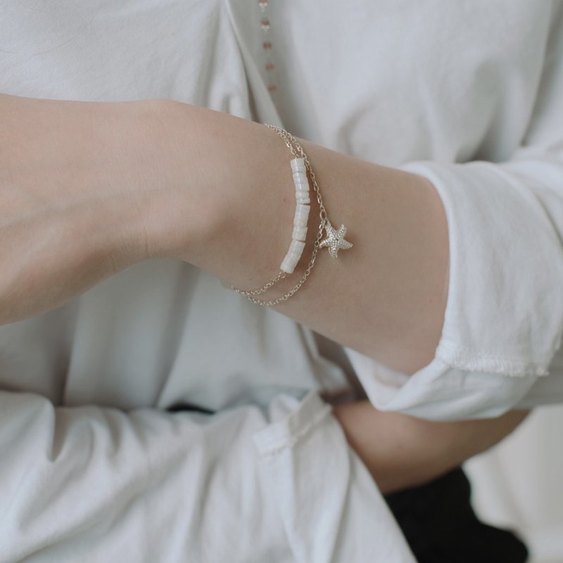 初恋-纯银手链 - 手链/手环 - 纯银 银色