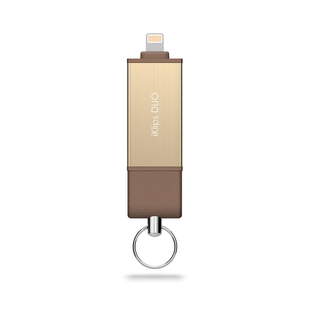【福利品 - 精装版】iKlips DUO 64GB 苹果iOS 双向随身碟 金 - 手机壳/手机套 - 其他金属 金色