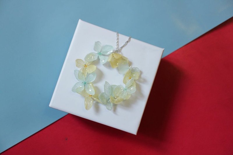 立体真花饰品 - 颈链 项链 - 颈链 - 植物．花 蓝色