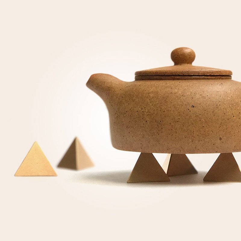 zomozo Prometheus 几何等边三角体黄铜隔热锅垫 - 其他 - 铜/黄铜 