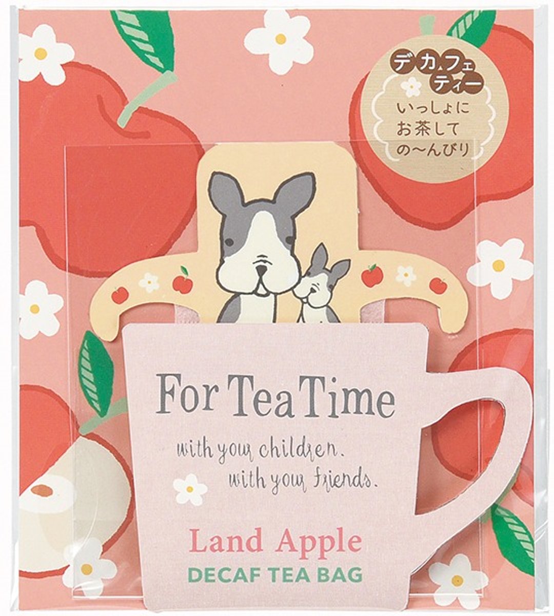 【日本TOWA红茶】For Tea Time低咖啡因系列动物挂耳红茶包★苹果口味(小狗) - 茶 - 新鲜食材 红色
