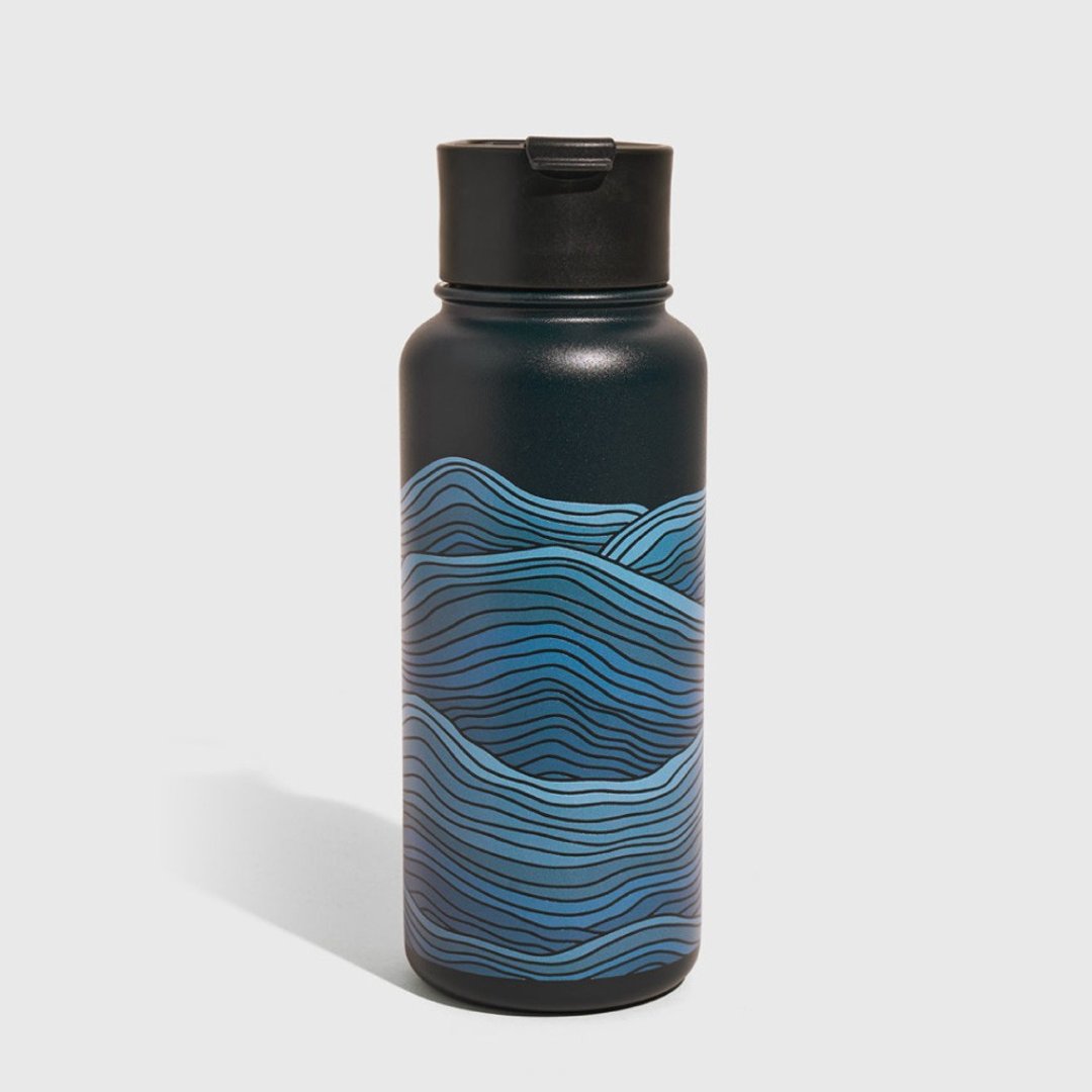 United by Blue 32oz不锈钢保温瓶707-277 / 605-海浪-深蓝 945ml - 保温瓶/保温杯 - 不锈钢 蓝色