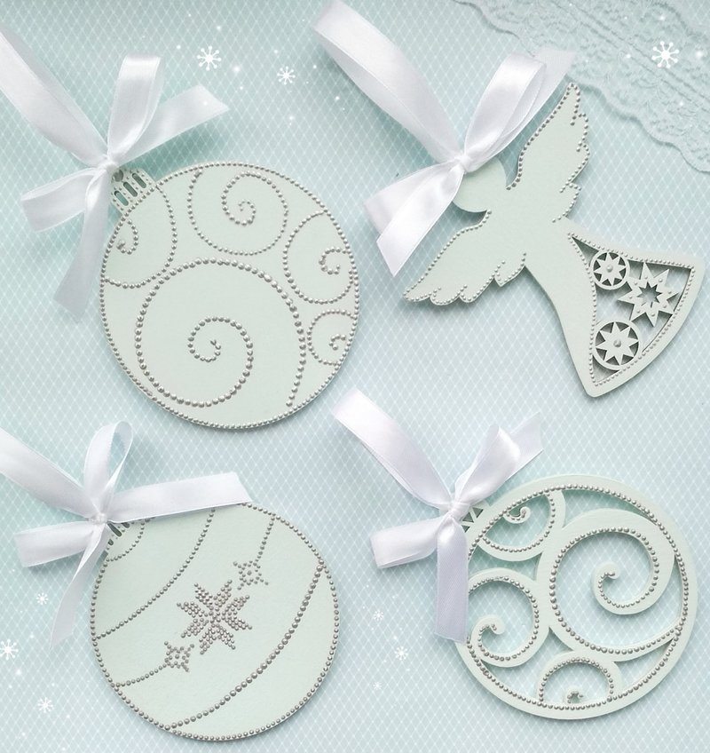 蓝色圣诞树吊饰 天使吊饰 挂饰组合 圣诞装饰 - 儿童家具 - 木头 蓝色