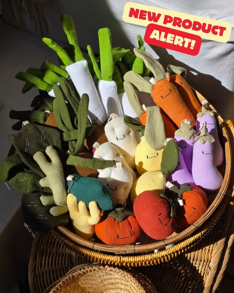 25c Room：手工蔬菜造型钥匙圈 - 其他 - 绣线 多色