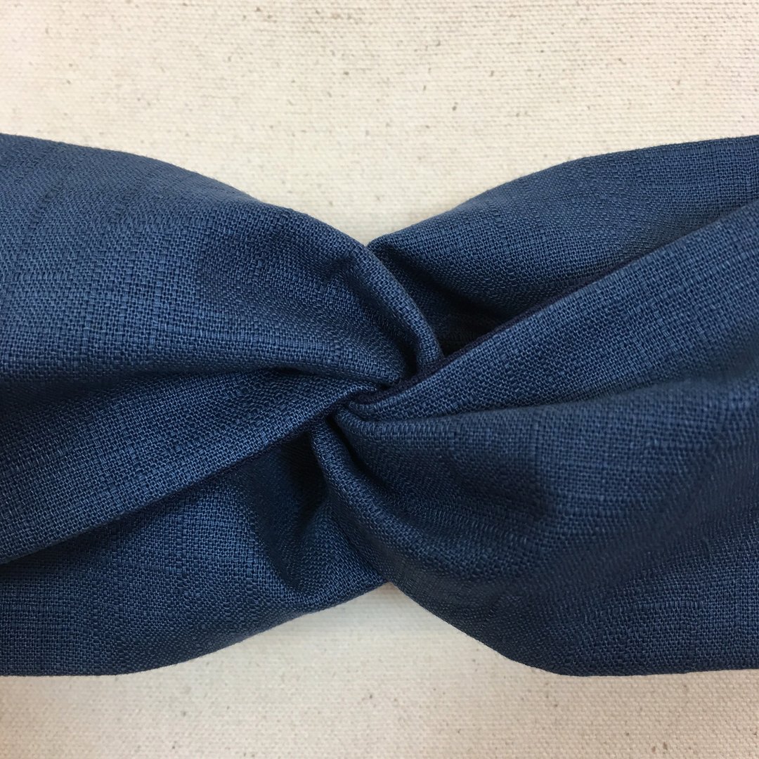 Mr.Tie 独家设计 手工缝制 玫瑰发带 Rose Hairband 010 - 发饰 - 棉 蓝色