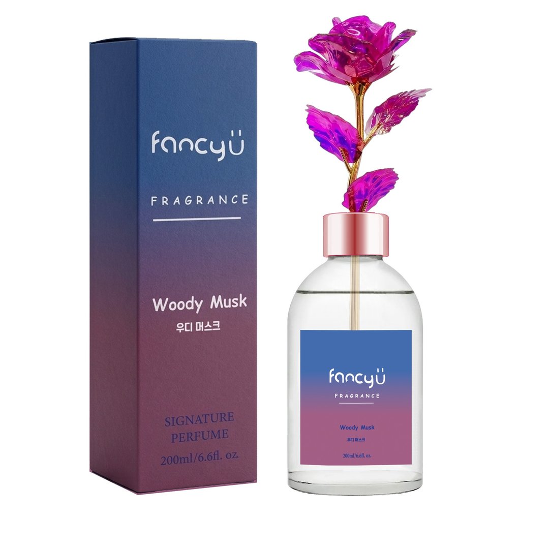 FANCY U 极光玫瑰扩香瓶 - 木质麝香 Woody Musk - 香薰/精油/线香 - 精油 紫色