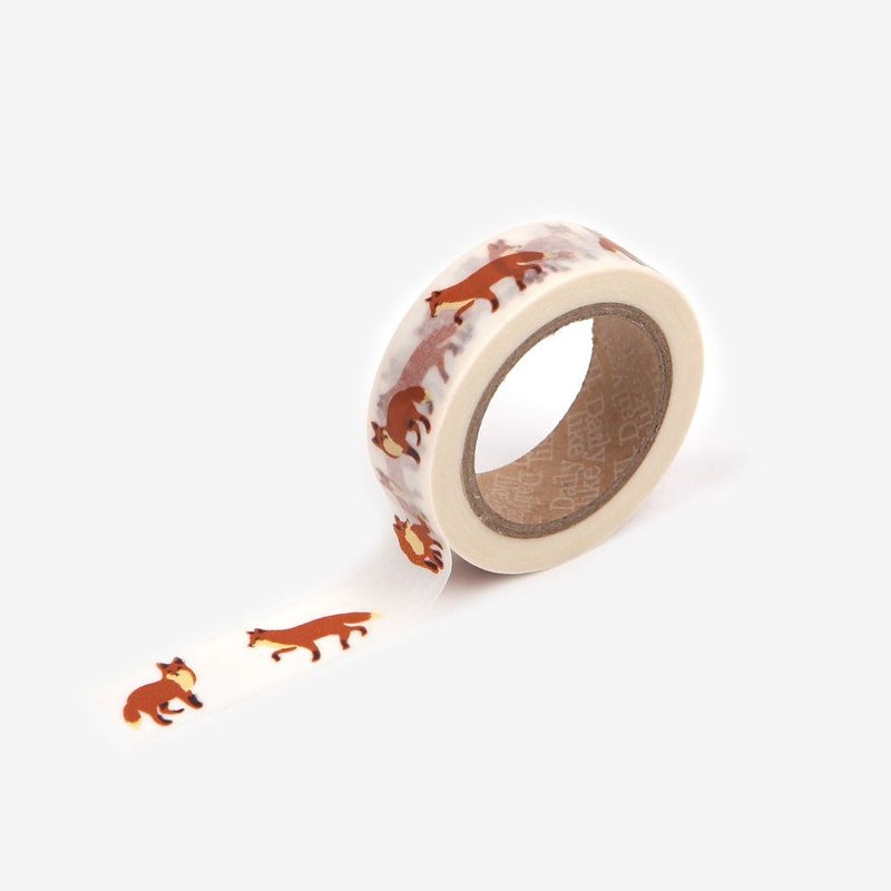 Dailylike 单卷纸胶带-50 狐狸,E2D29496 - 纸胶带 - 纸 咖啡色