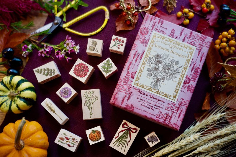 LadyC~秋季花束~ - 印章/印台 - 木头 