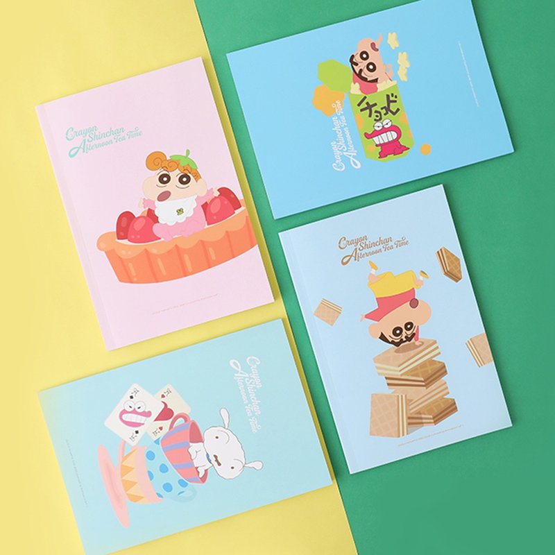 蜡笔小新Afternoon Tea Time 5x5方格笔记本32K - 文具 方眼格 - 笔记本/手帐 - 纸 