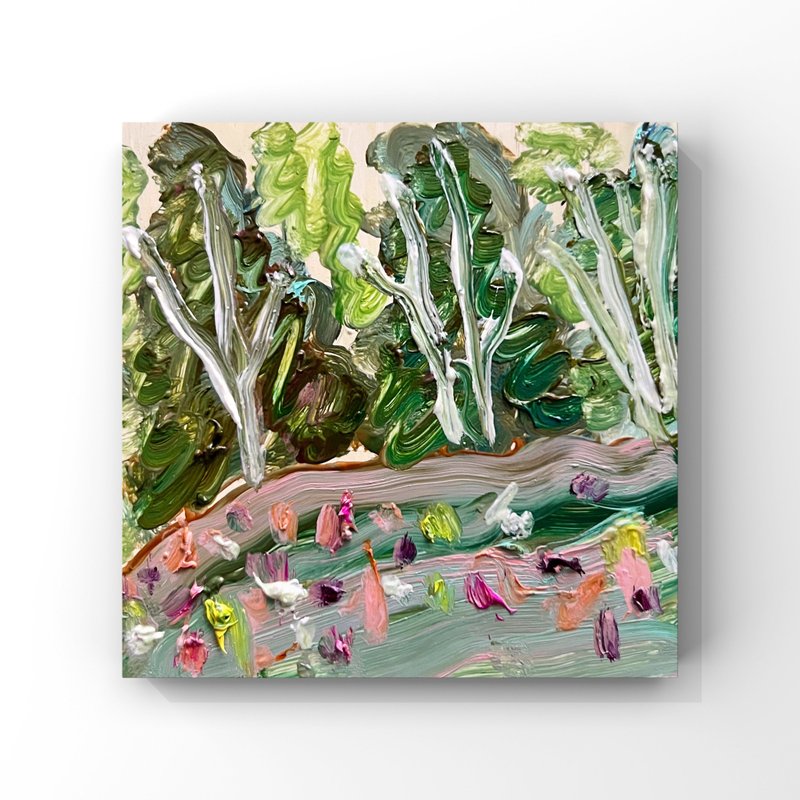 夏日风景原创艺术野花草地绘画抽象风景艺术 - 海报/装饰画/版画 - 其他材质 多色