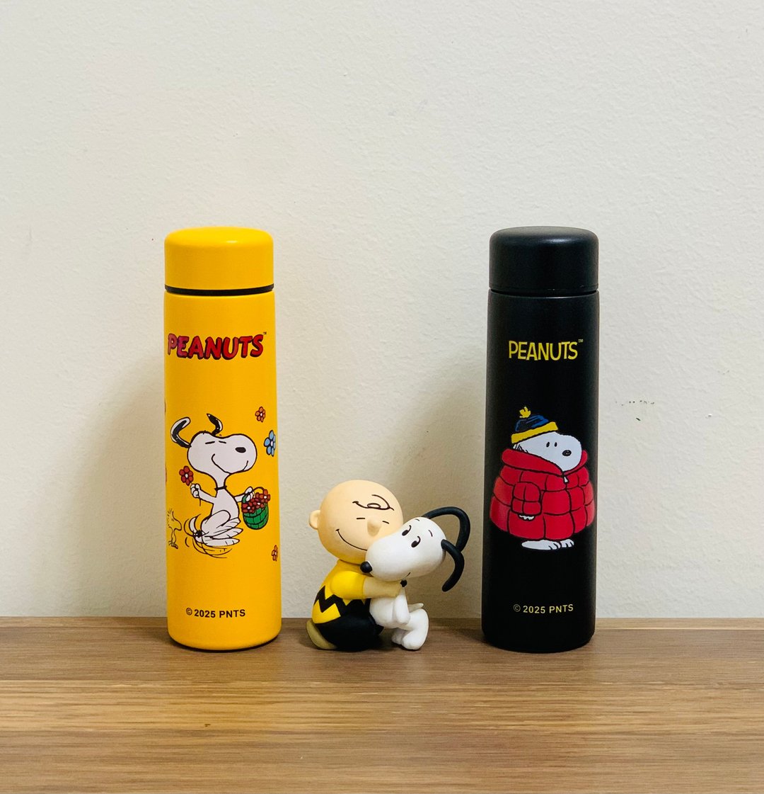 SNOOPY史诺比260ml 真空保温瓶PEANUTS正版授权(2种色) - 保温瓶/保温杯 - 不锈钢 白色