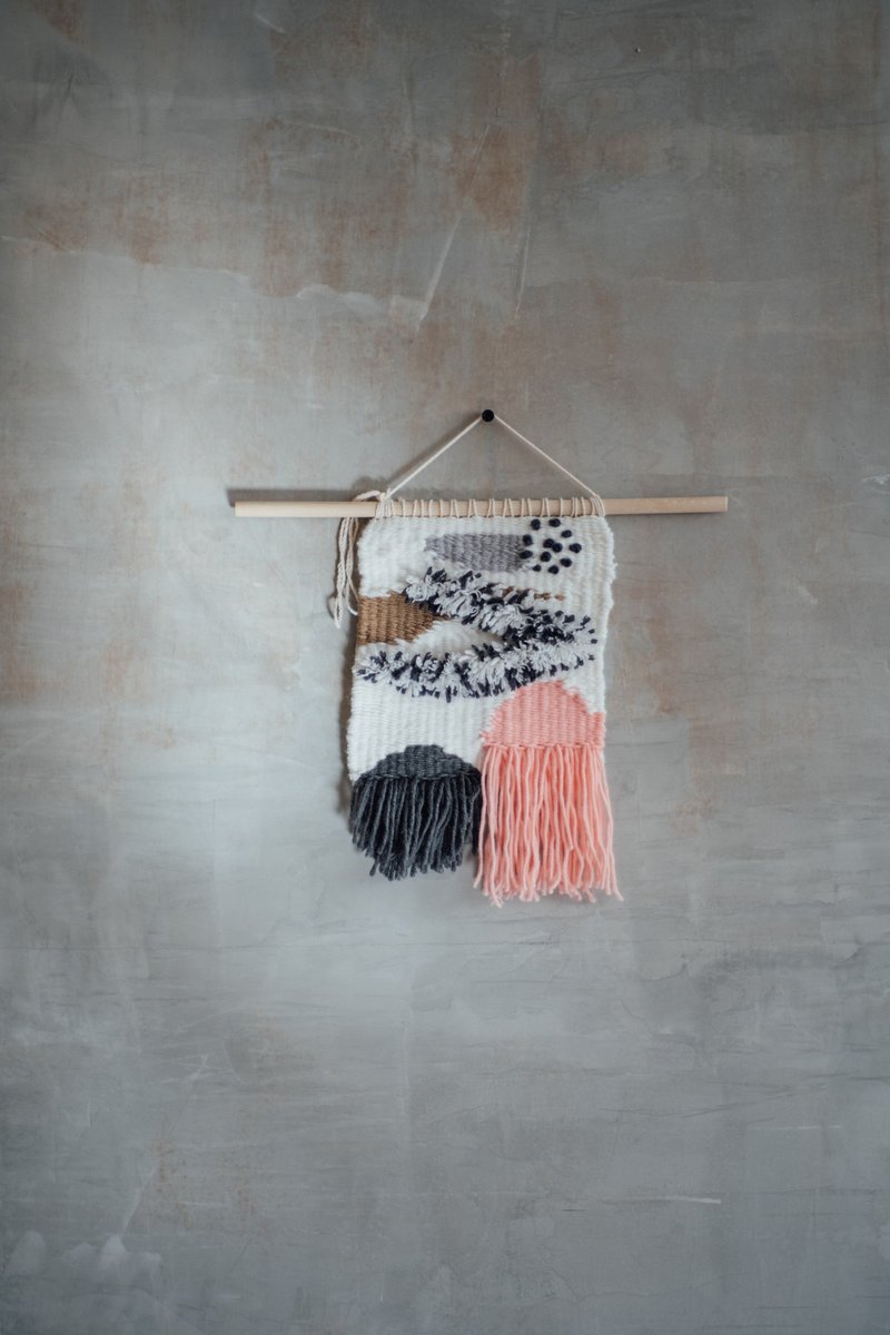 织布体验(初阶课) weaving art /中型梭织板/迪化街/亲子体验 - 编织/羊毛毡/布艺 - 羊毛 