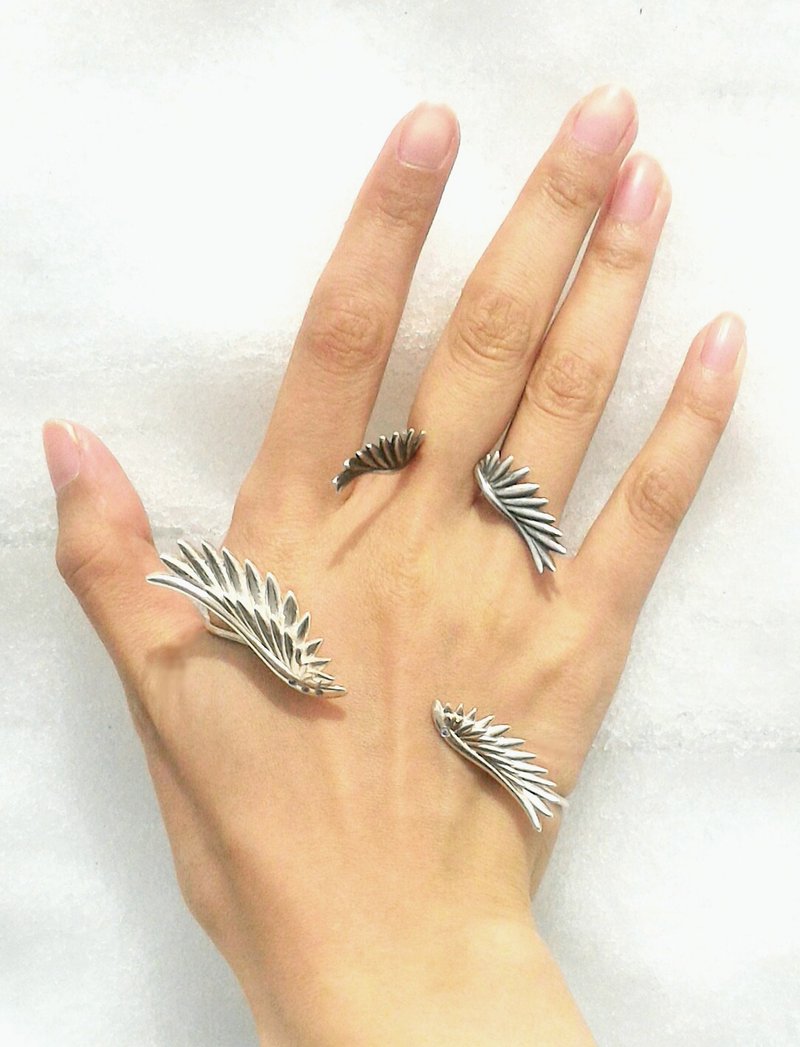 飞翔翼纯银手掌鈪 - 手链/手环 - 纯银 银色