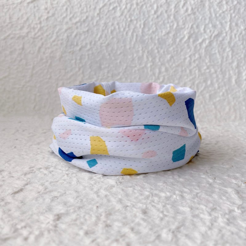 时毛凉感围脖_彩色大理石_(S/M/L)有效凉感/UPF50 - 衣/帽 - 其他材质 