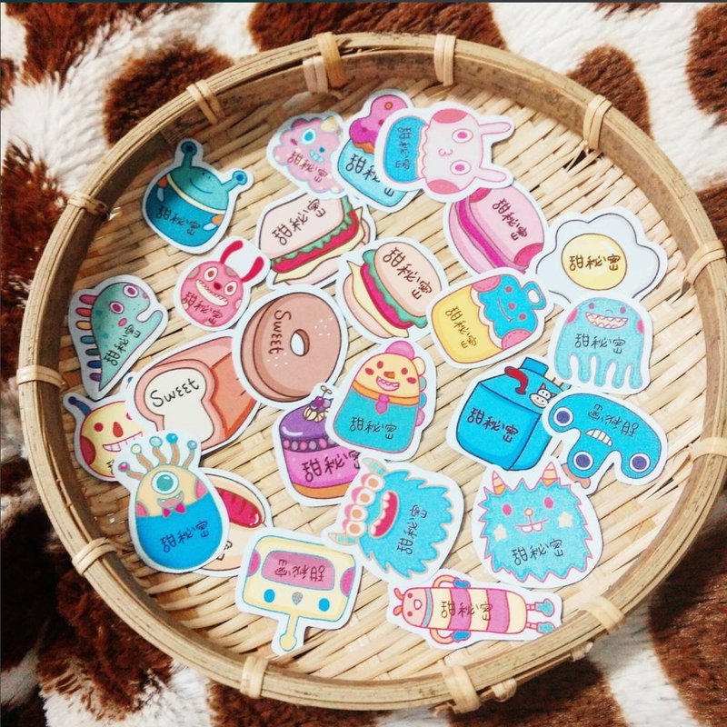 甜秘密定制化姓名贴纸买三送一！ - 贴纸 - 纸 